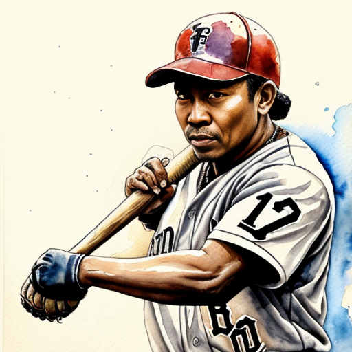 tung tung tung sahur he is a brown woodlike figure with a baseball bat