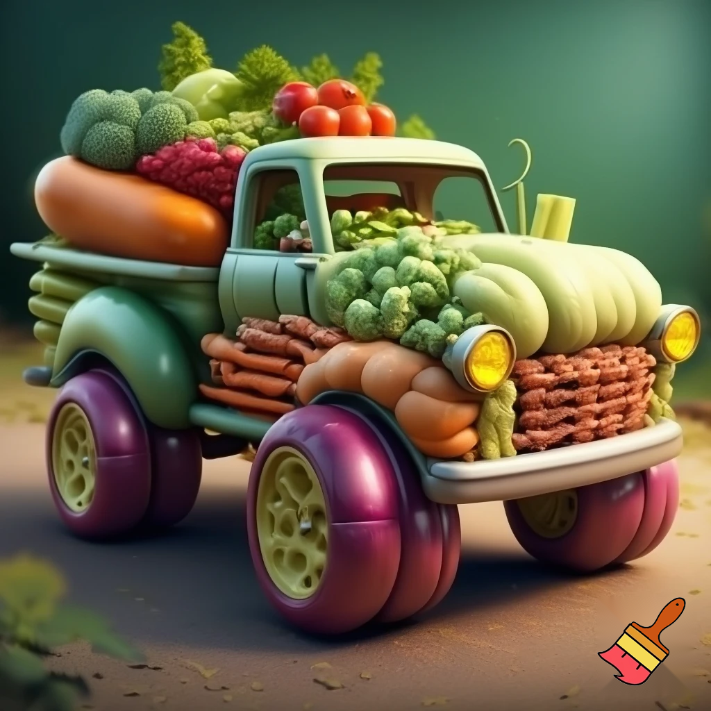 can you make a truck out of vegetables 
