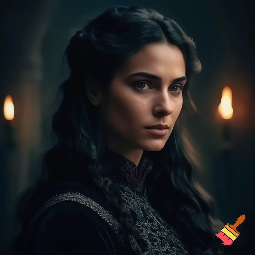 Middle Ages, dark hair, dark eyes