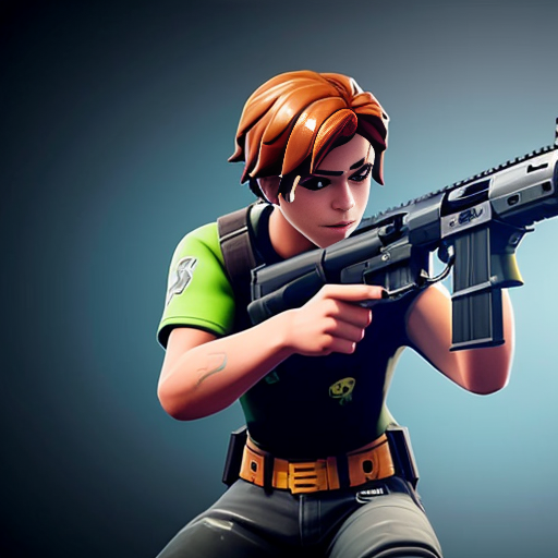 a kid fighting with fortnite guns and then one gets 200 pumped