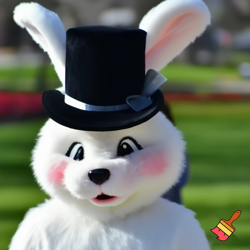 Easter bunny mascot costume top hat special top hat🏰