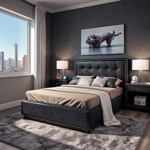 Wonderland themed adult bedroom