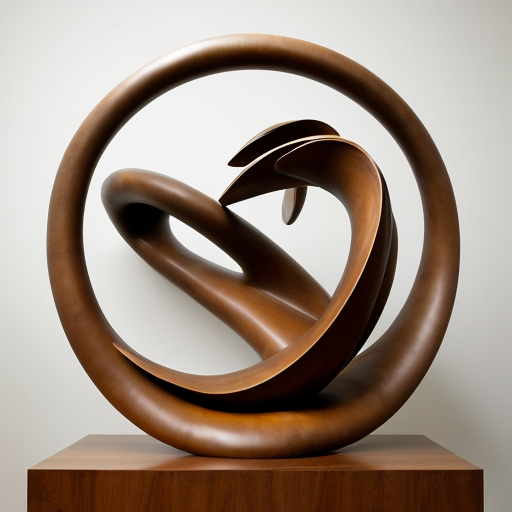 abstract biomorphic sculpture rounded edges tall
