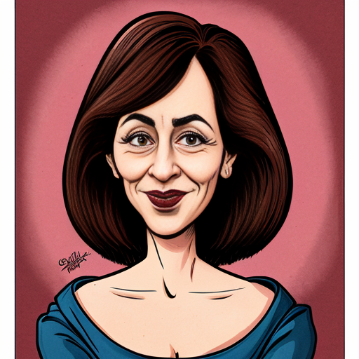 caricatura de una mujer valiente
