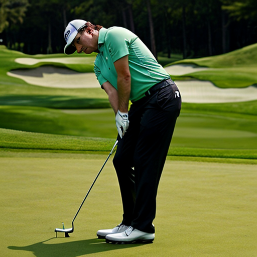 an animal playing golf
