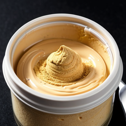 Custard powder out of the container