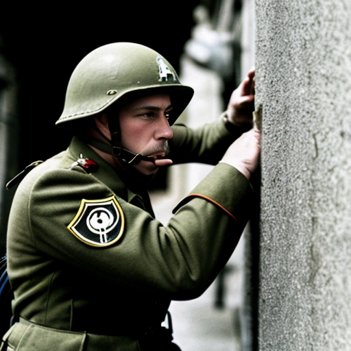 A soldier fighting in world war 2
