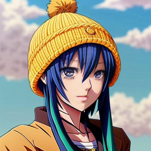 cold with hat