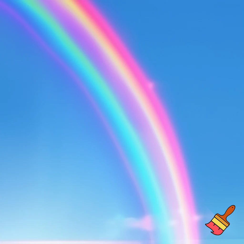 bulutsuz havada gökkuşağı
