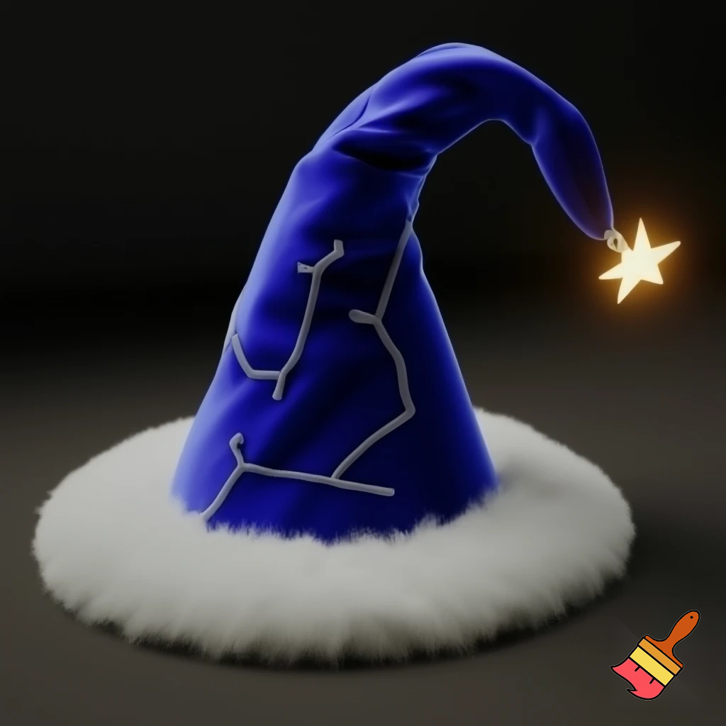 A wizard Christmas hat