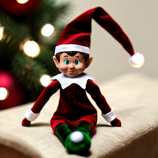 Alvin elf on the shelf Christmas hat Velvet