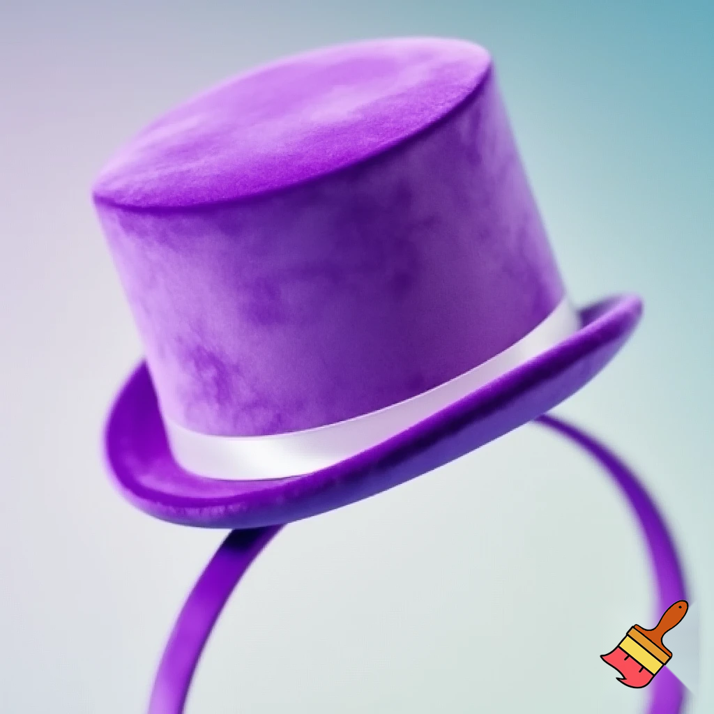 Easter bunny headband, top hat, Easter hat headband, top hat, purple and white, purple and white velvet top hat