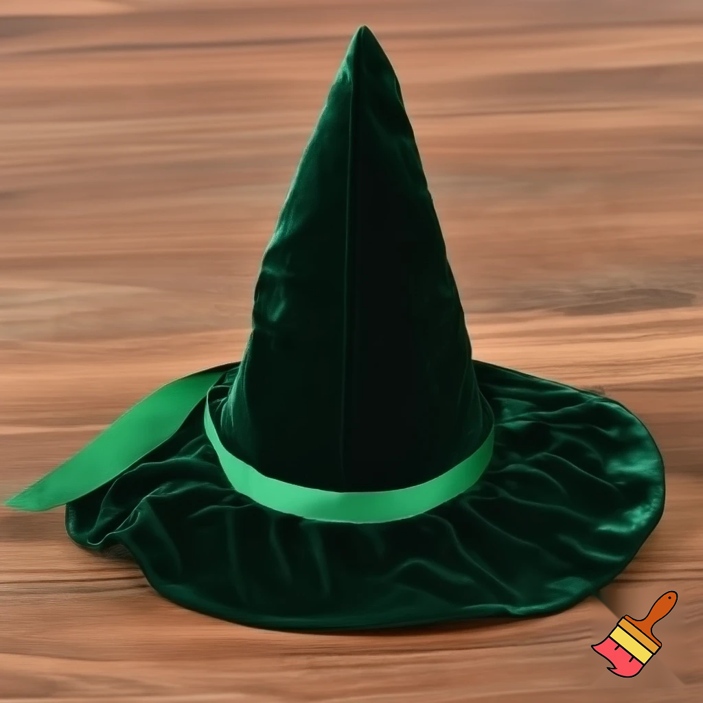 Christmas wizard hat read velvet