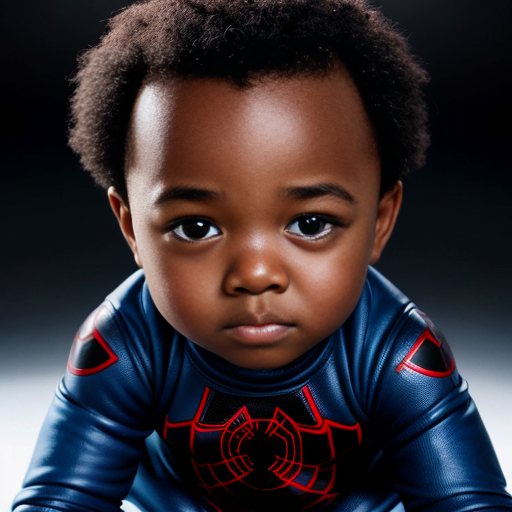 Miles morales and Invisible woman 
baby boy 