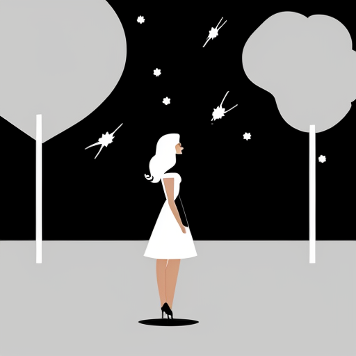 young, tall, white-haired woman in armor stands in front of a burning castle into which meteorites are falling.