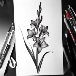 august birth flower tattoo