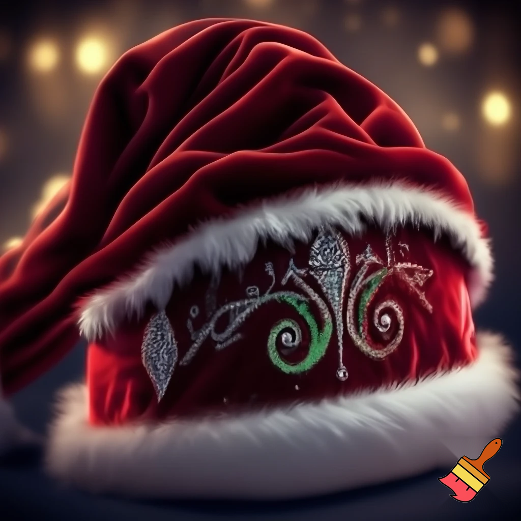 Elf Santa Claus hat velvet