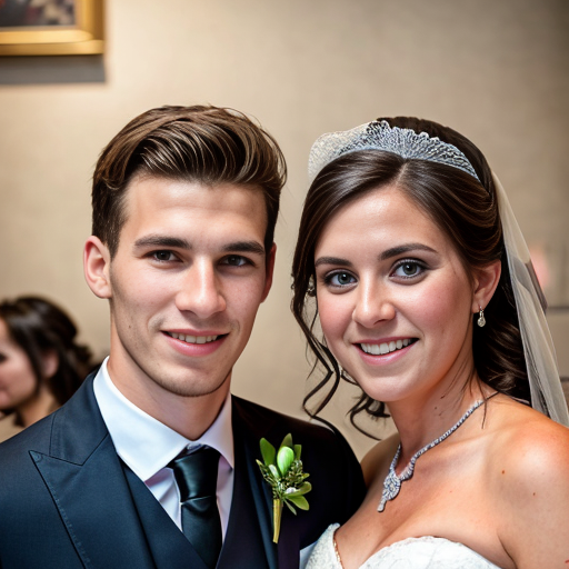 Goretzka and Vanessa at the wedding 