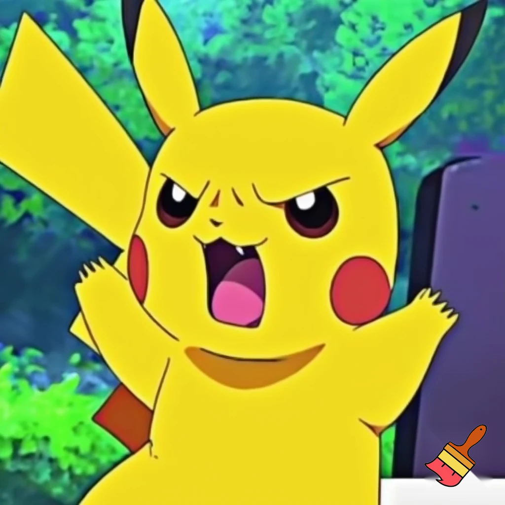 Pikachu en colère 