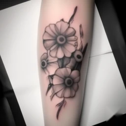 october birth flower tattoo