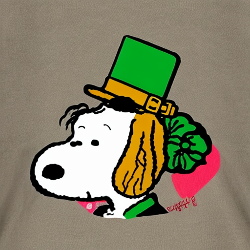 San Patrick snoopy 
