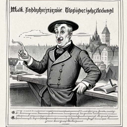 Hazme una viñeta del s. XIX satírica del imperio Alemán.
