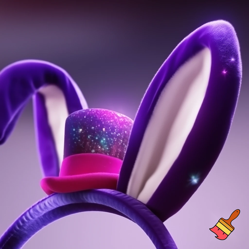 Easter bunny headband velvet Easter bunny, bunny ears, purple and white bunny velvet headband Easter bunny ear top hat ear headband glitter top hat velvet Disneyland top hat pink, purple and pink