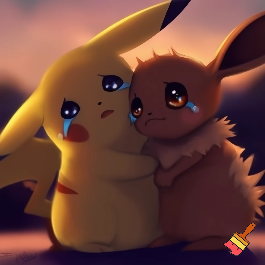 Pokémon Pikachu & Eevee Crying