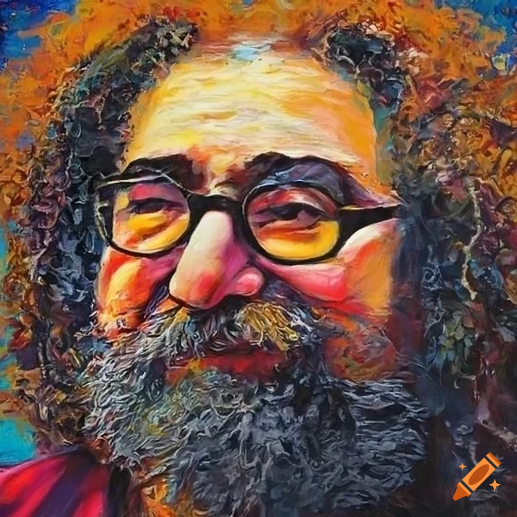 a Renaissance painting of Jerry Garcia