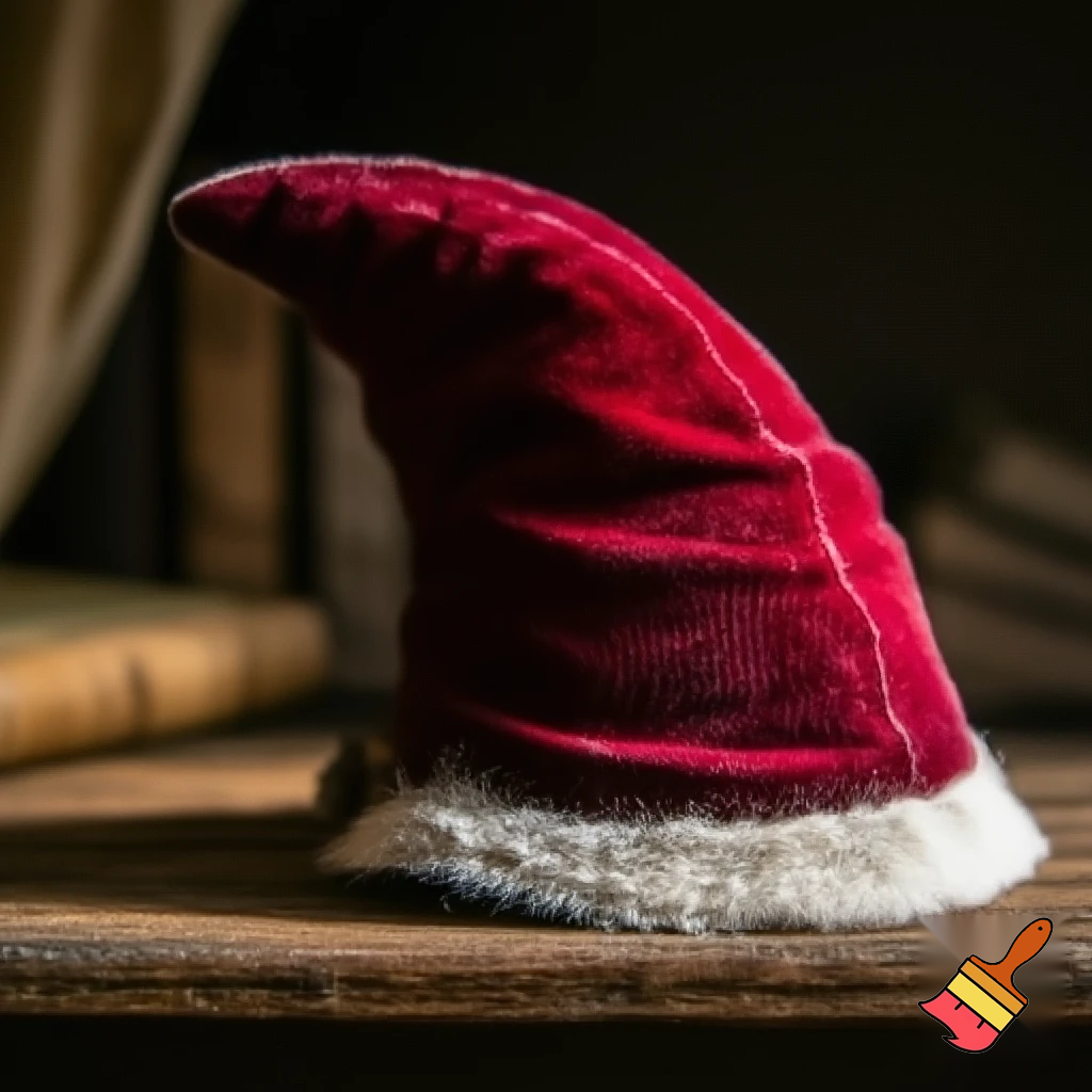 A wizard Santa Claus hat read