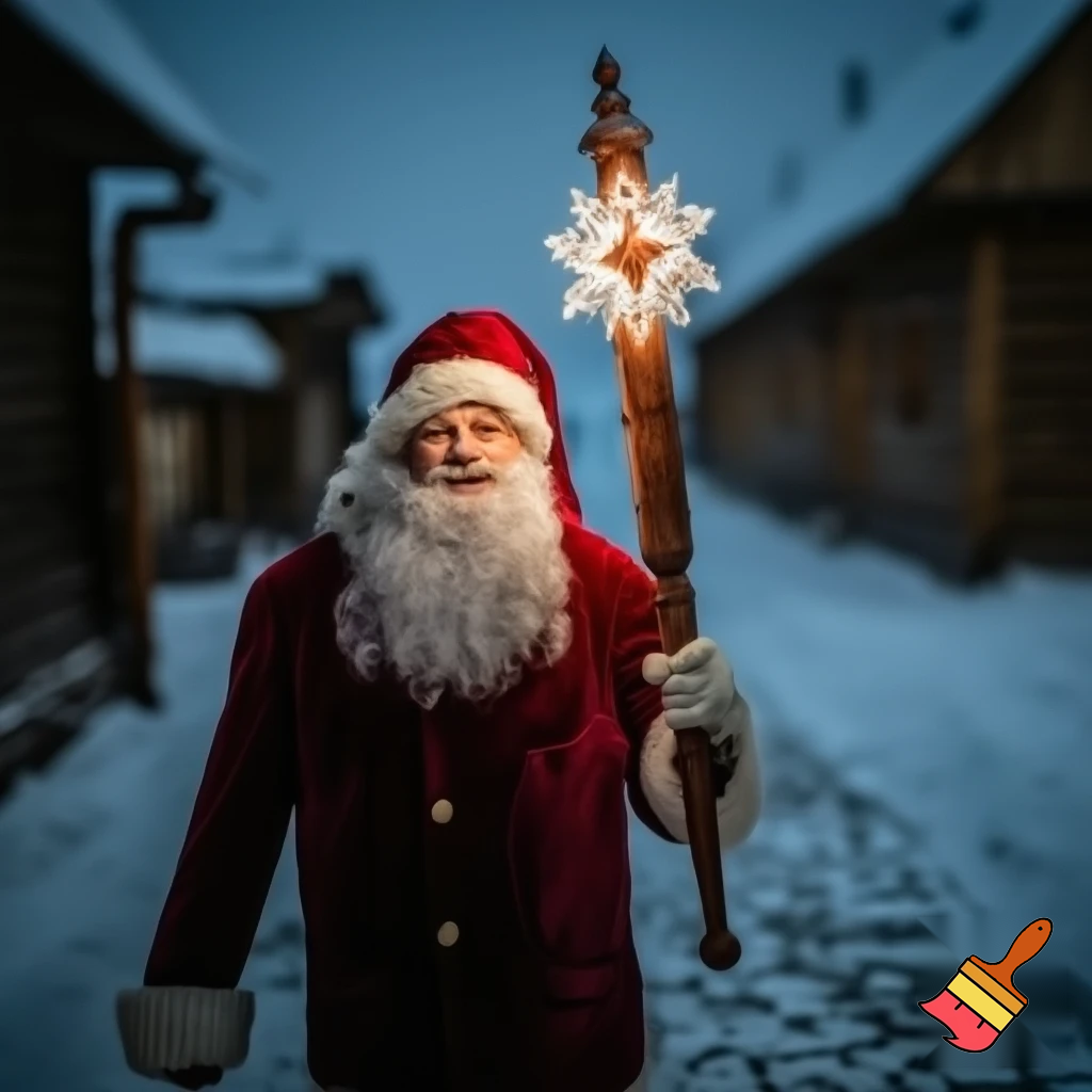The Russia, Santa Santa Claus, the real Santa Claus walking stick star