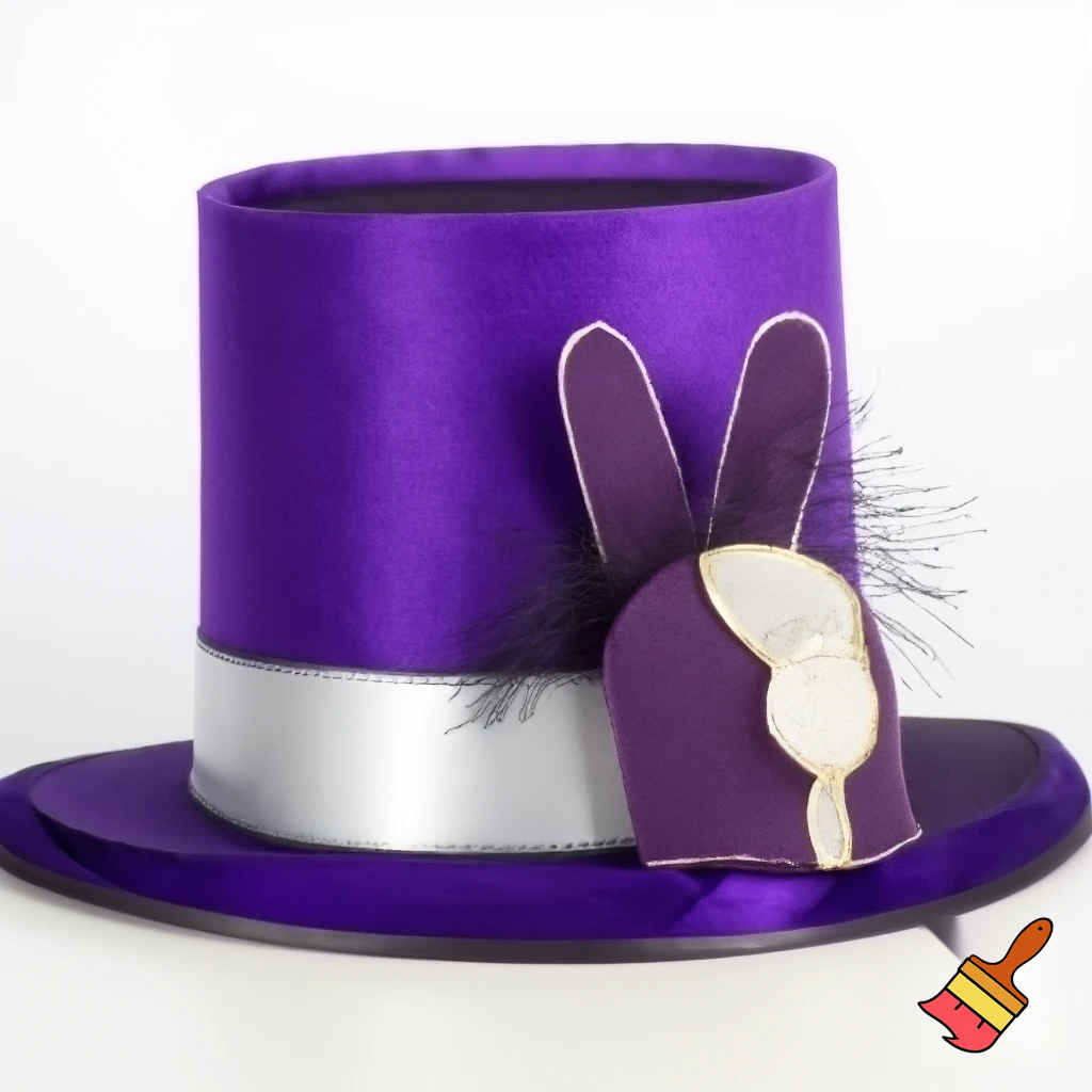 Easter bunny top hat headband, purple and white gold and silver top hat black purple dark purple special hat in delicate purple white, purple and white gold