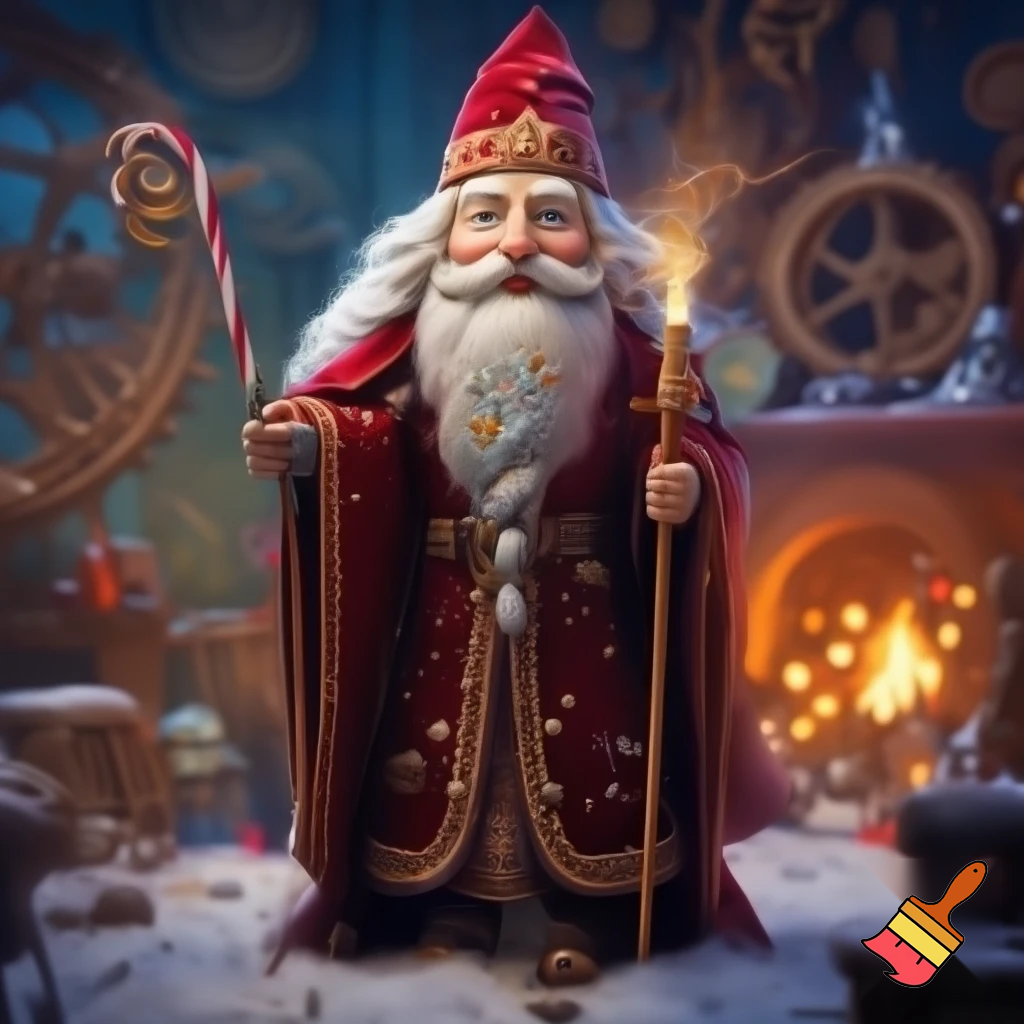 A wizard Nutcracker Santa Claus Nutcracker