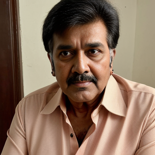 A Rajesh Khanna (Bollywood star) look alike in his 60s