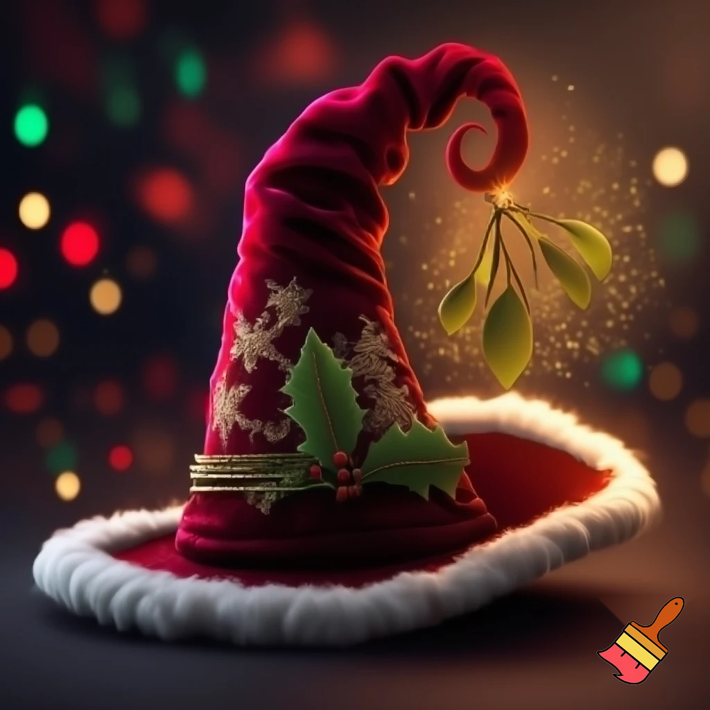 Christmas wizard hat