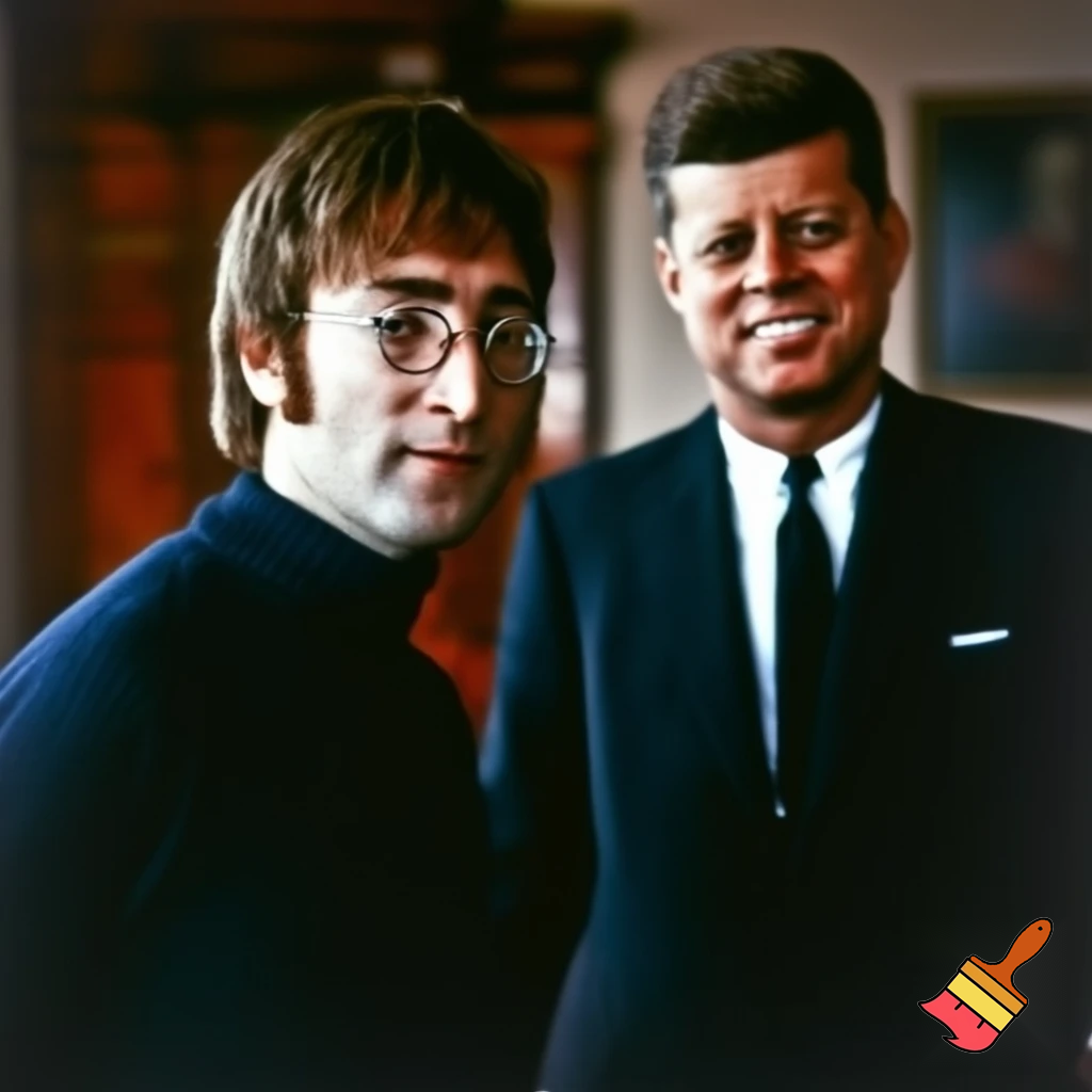 John Lennon and John kennedy