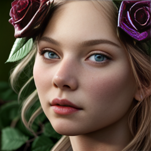 rose fairy, photorealistic