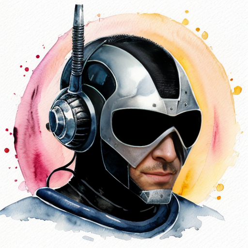 the symbol of a hero called ATOM cyberpunk style