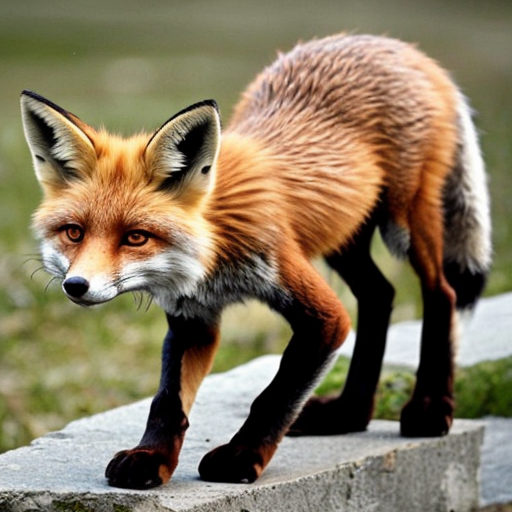 The fox has cute tail