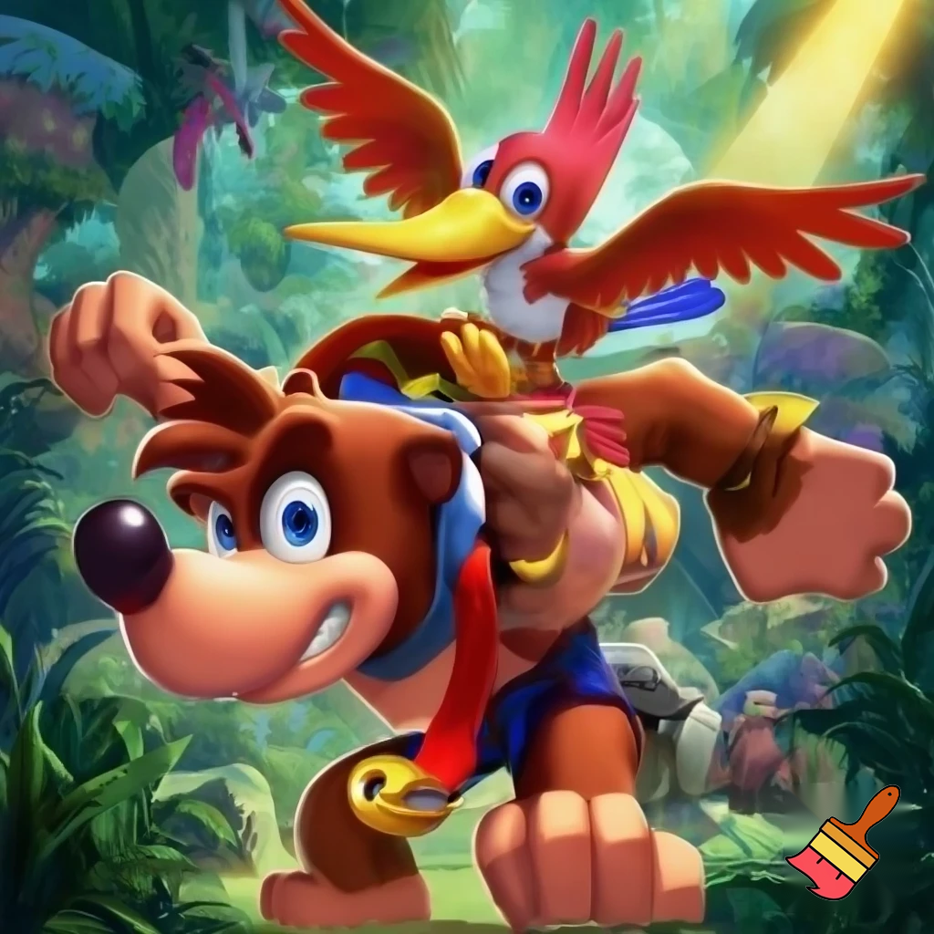 A banjo and kazzoie action figure