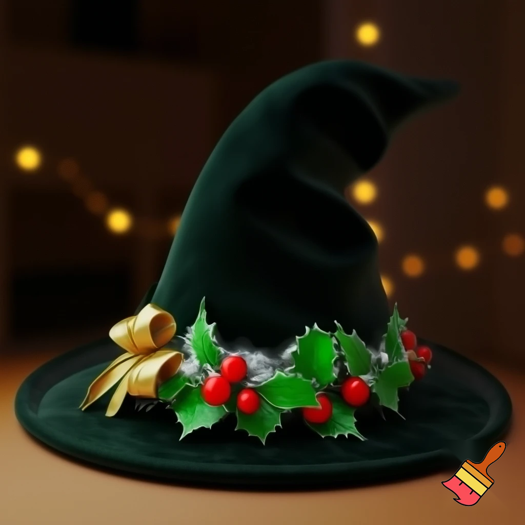Christmas wizard hat