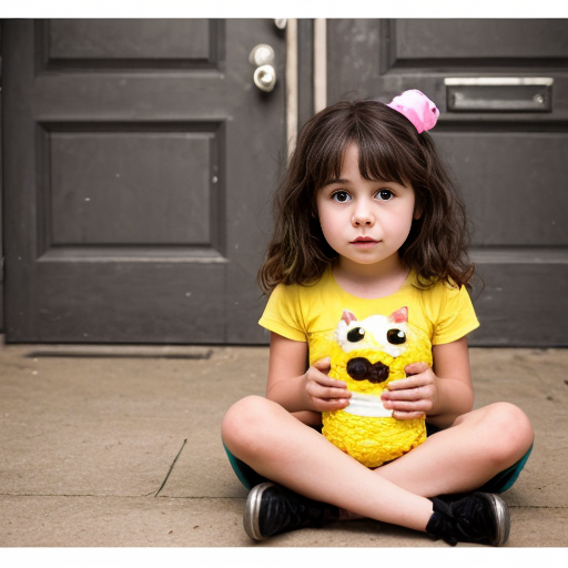 yellow wich little girl