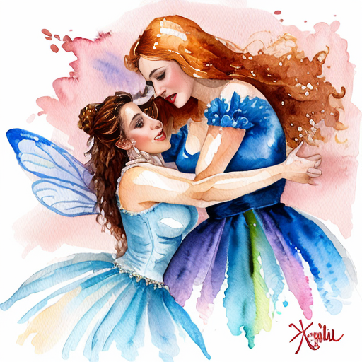 egy francia nő megpróbálja egy vöröshajú tündért megölni. mindketten gyönyörűek. Túlzó arányok, humoros, dinamikus, kaotikus, élénk színek, szürreális képregény-hatás, a háttérben X² jelek