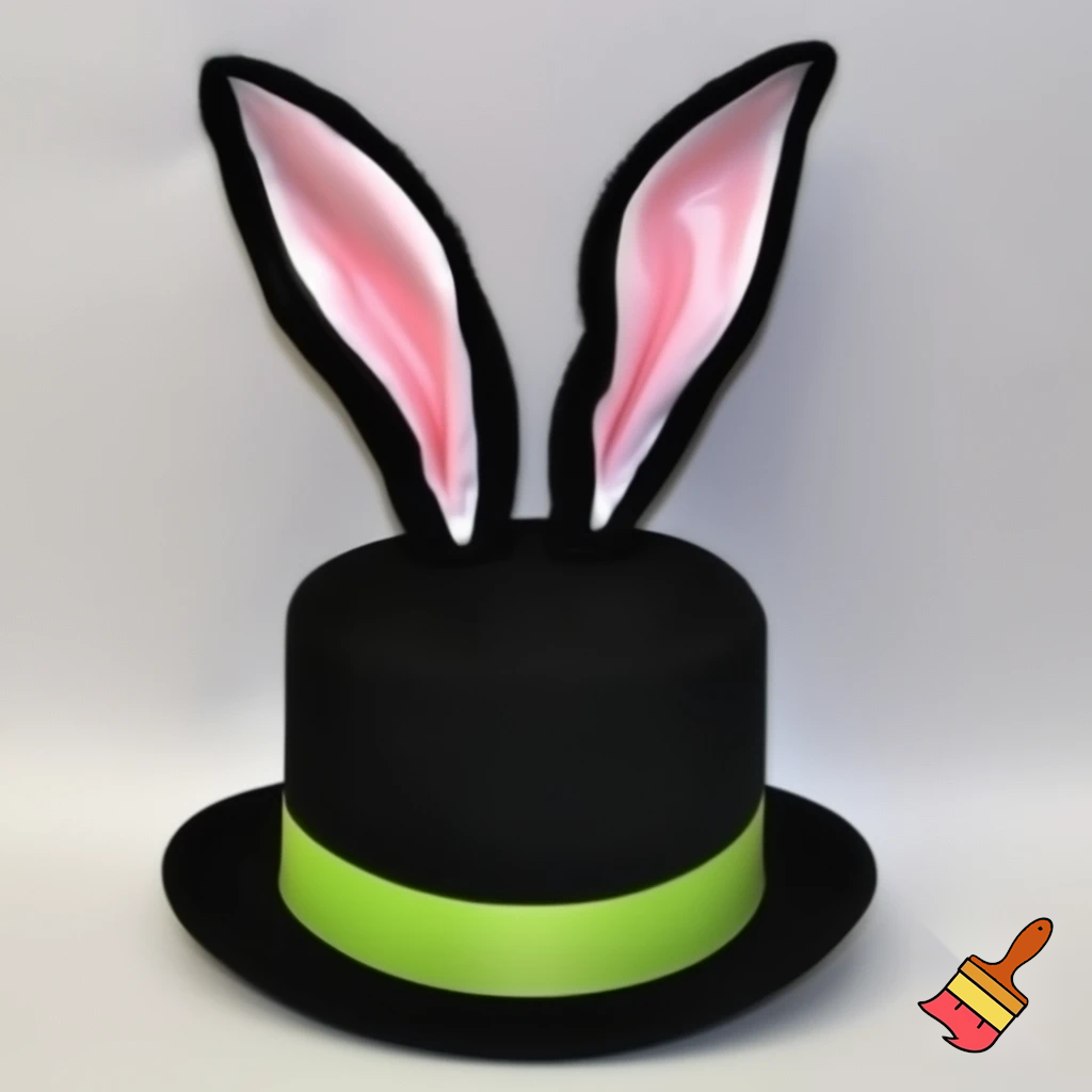 Easter bunny castle mascot top hat costume Easter bunny ears bunny head hat top hat