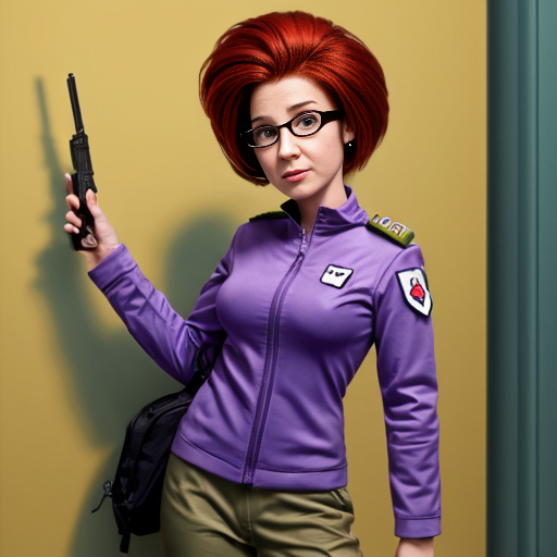 Fairly OddParents girl wearing spy uniform