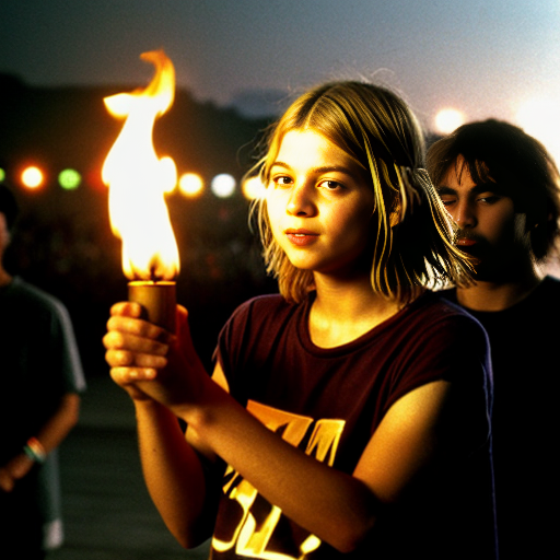 dame al cantante de la cancion smells like teen spirit sosteniendo la antorcha de la libertad con la misma pose de la estatua
