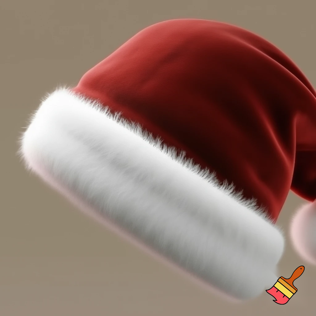 Santa Claus top hat special one special in delicate Santa Claus hat velvet