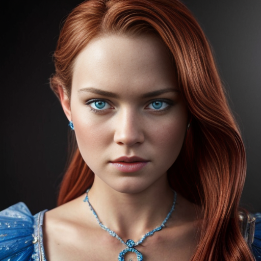 a mix with Ariel and Cinderella  as 1 person