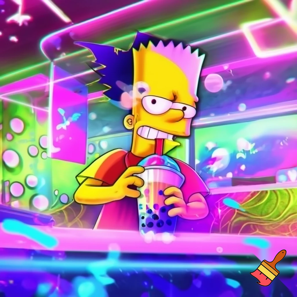 BART SIMPSON ANIME BOBA VIBES