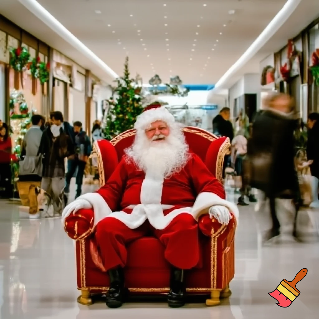 Chair Santa Claus chair shopping Centre